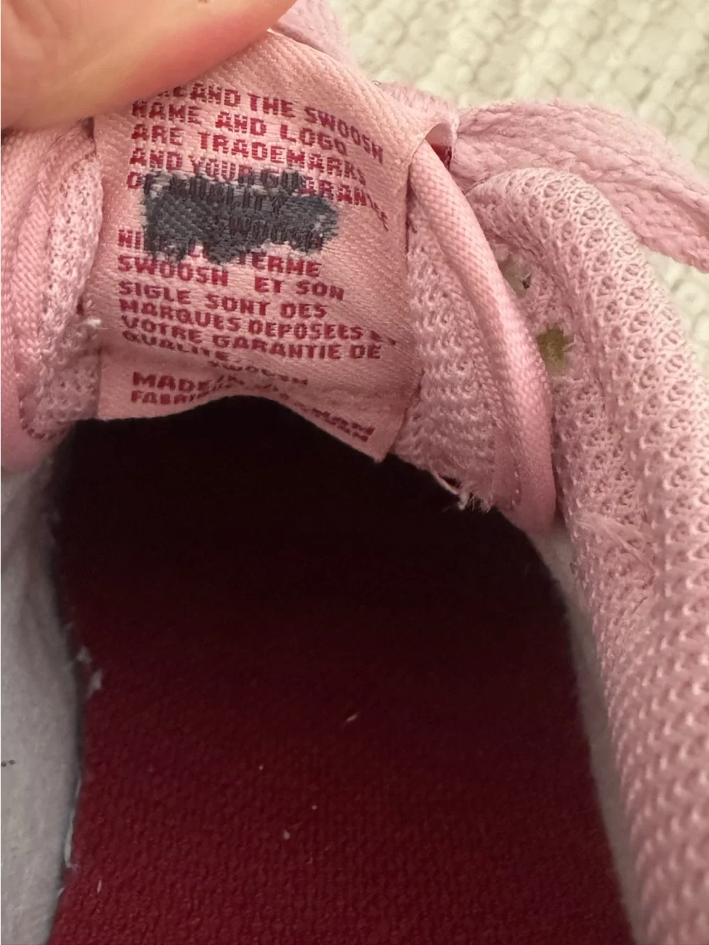 NIKE Girls Pink Sneakers - Size 13.5